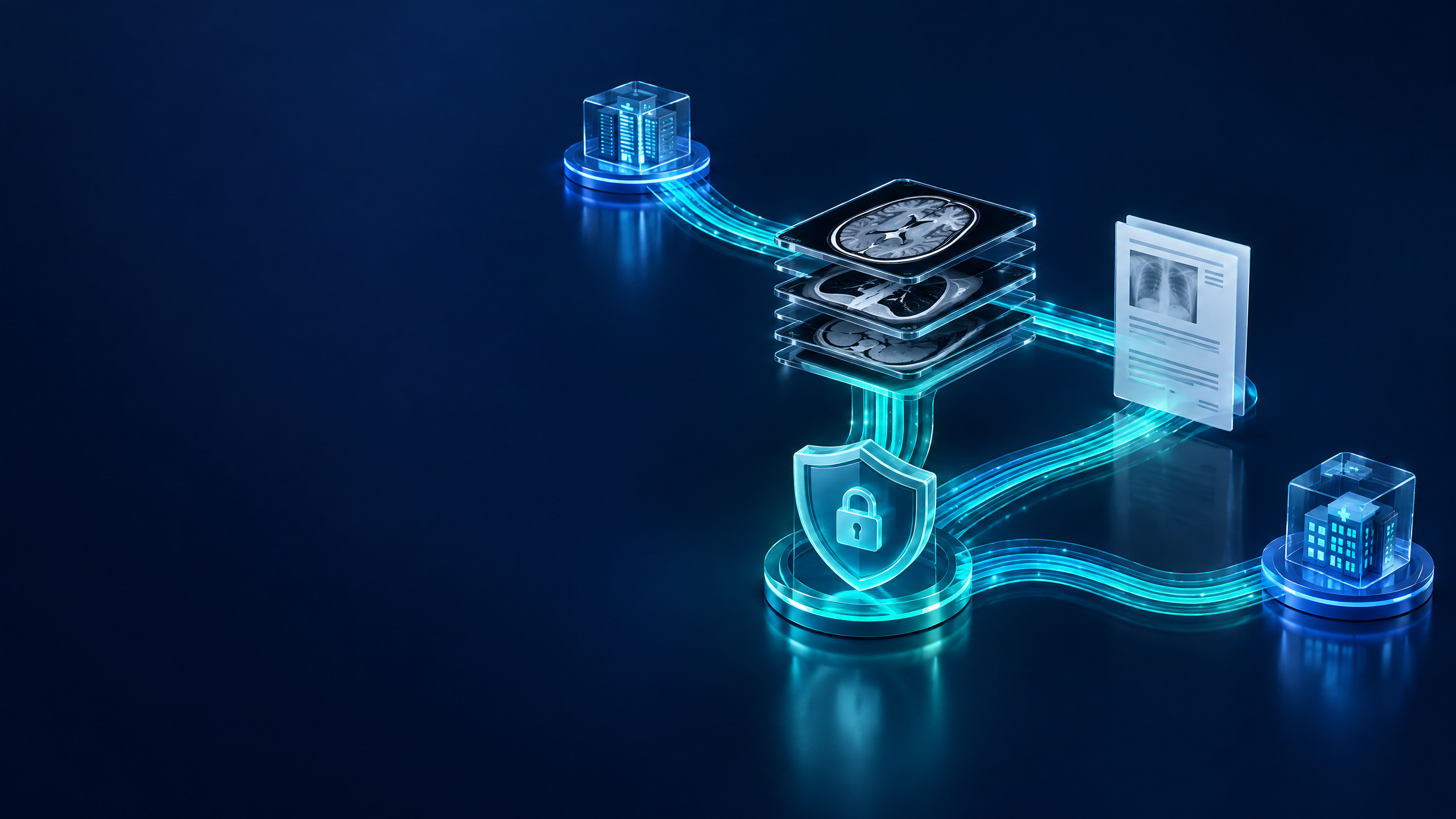 Abstract secure imaging exchange network