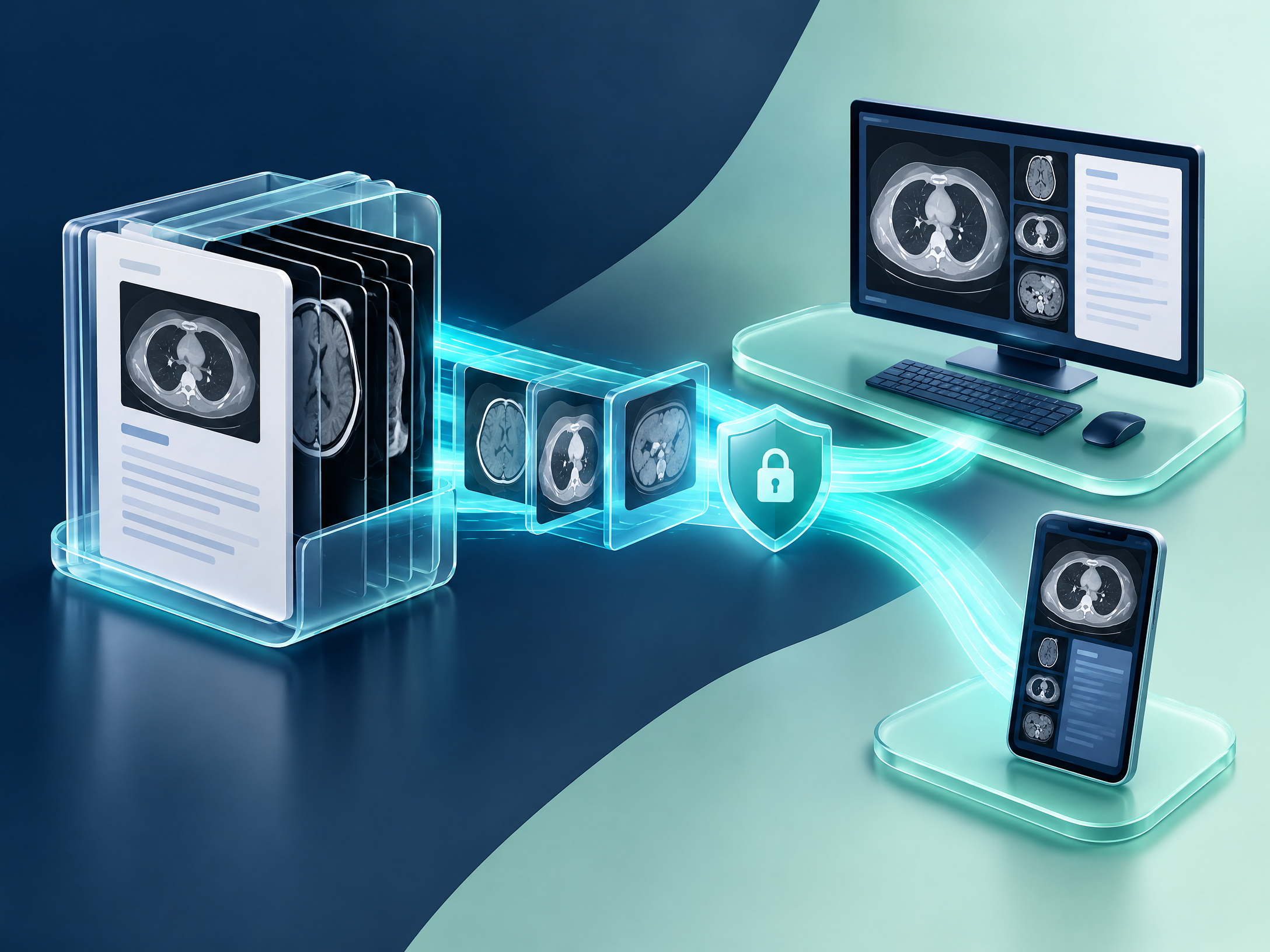 Abstract complete imaging study workflow